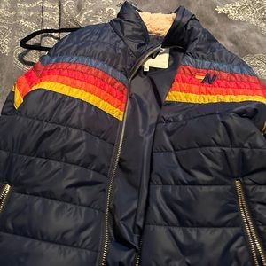 5 STRIPE JACKET - NAVY